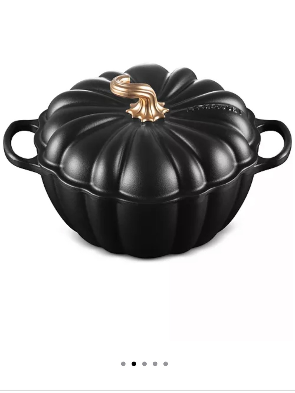 Le Creuset Enameled Cast Iron Signature 4 Qt. Pumpkin Dutch Oven with Lid - Picture 2 of 5